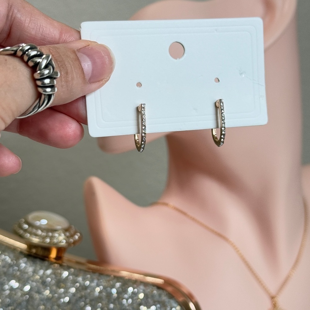 Elegant Gold Stud Earrings